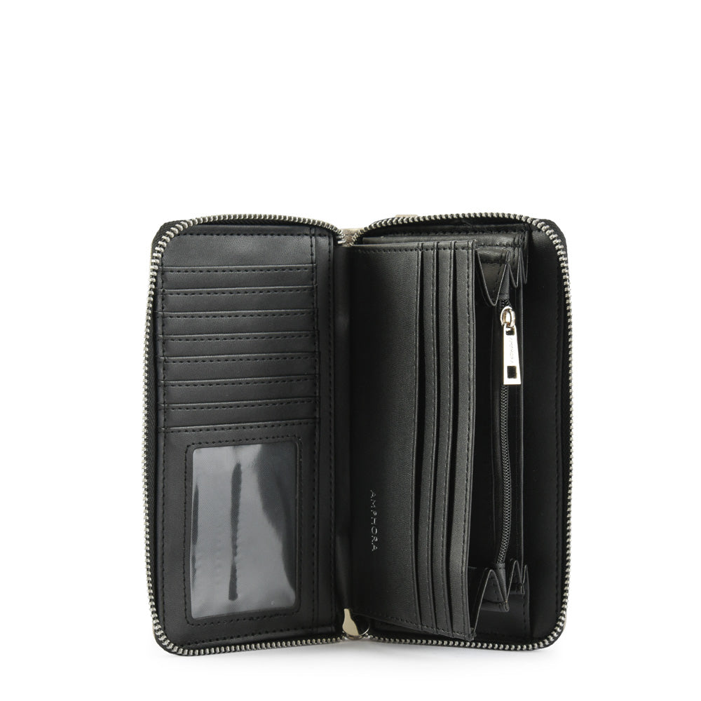 Large Dark Silver Mizque Wallet