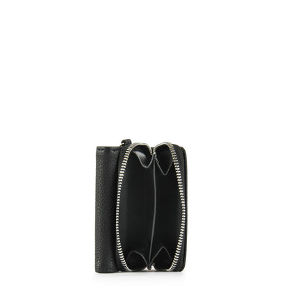 Small Lisse Black Exterior Closure Wallet