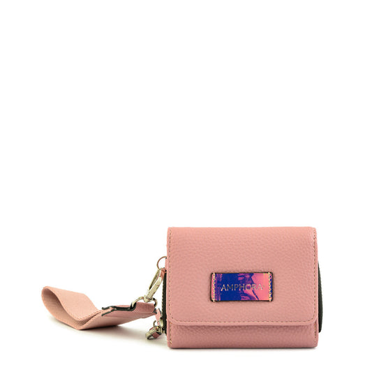 Lisse Small Exterior Closure Wallet Old Pink