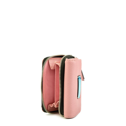 Lisse Small Exterior Closure Wallet Old Pink