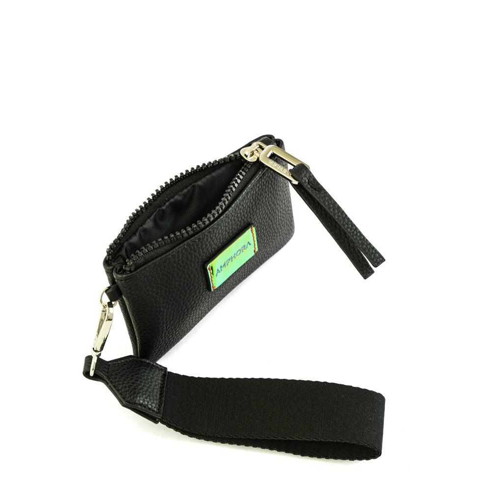 Black Lisse Rectangular Purse