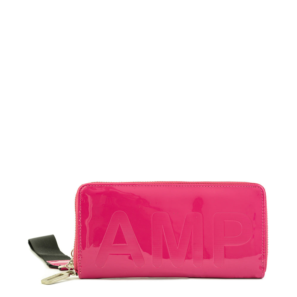 Large fuchsia canberra case wallet