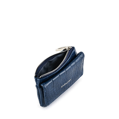 Croccos dark blue rectangular purse