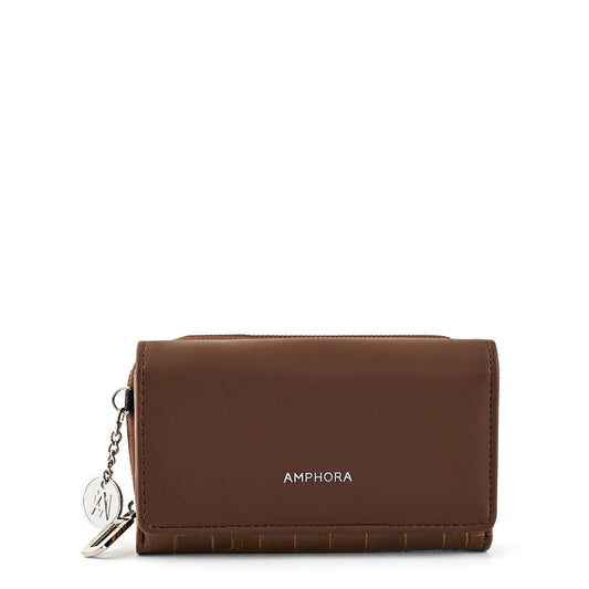 Penelope Medium Brown Exterior Zip Wallet