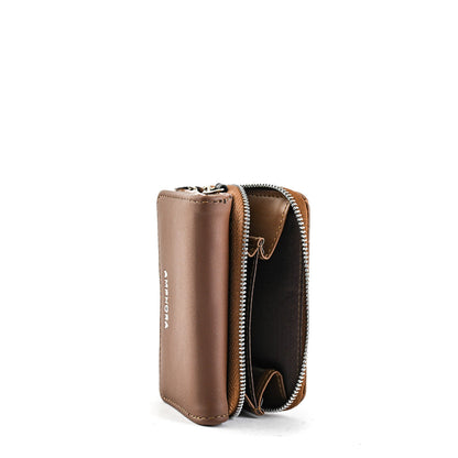 Penelope Small Brown Exterior Closure Wallet