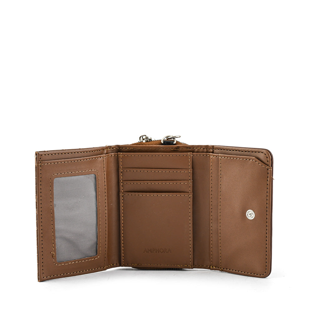 Penelope Small Brown Exterior Closure Wallet
