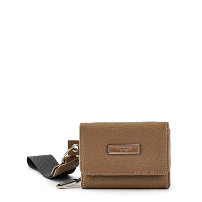 Small Dark Taupe Marta Exterior Closure Wallet