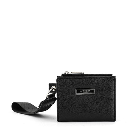 Small Marta Black Exterior Closure Wallet