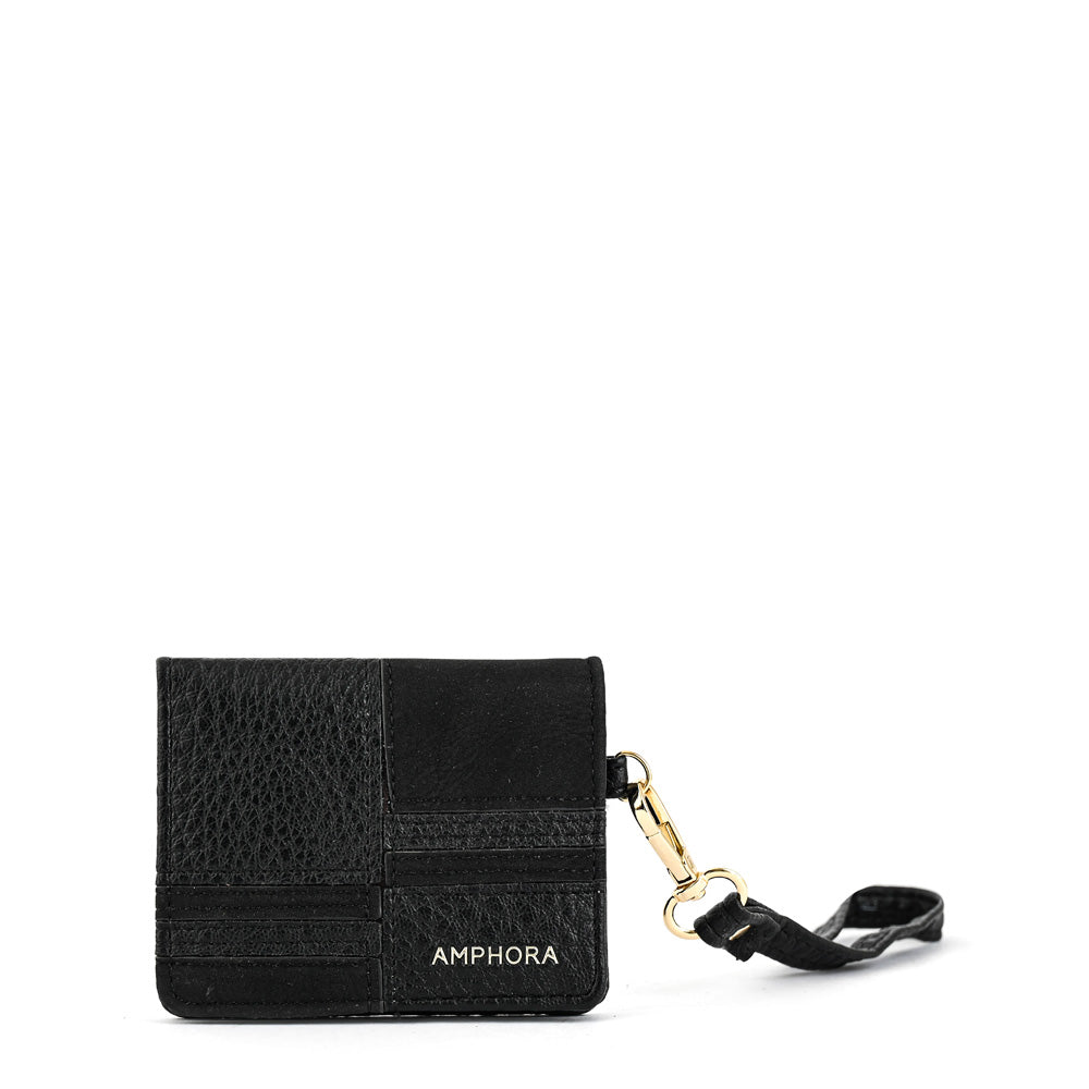 Card holder with black mariannel window