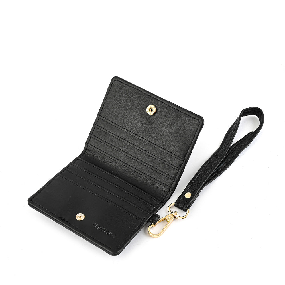 Card holder with black mariannel window