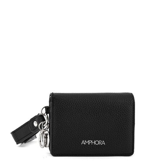 Card holder with black charms interior pocket