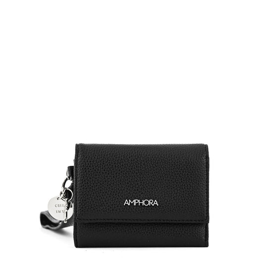Small black charms wallet