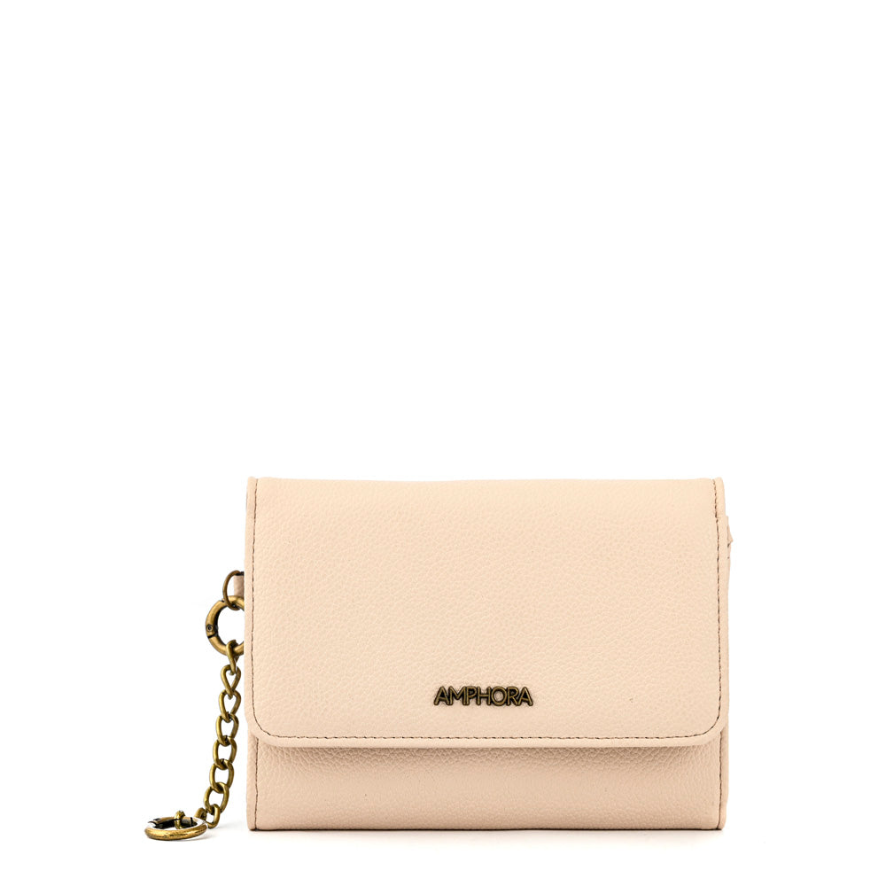 Medium beige secure wallet