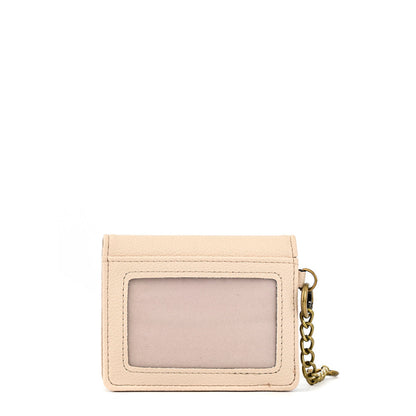 Card holder with beige secure window