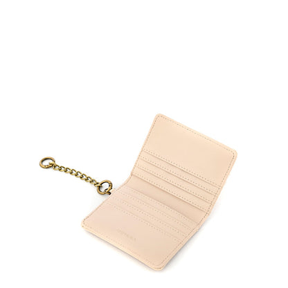 Card holder with beige secure window