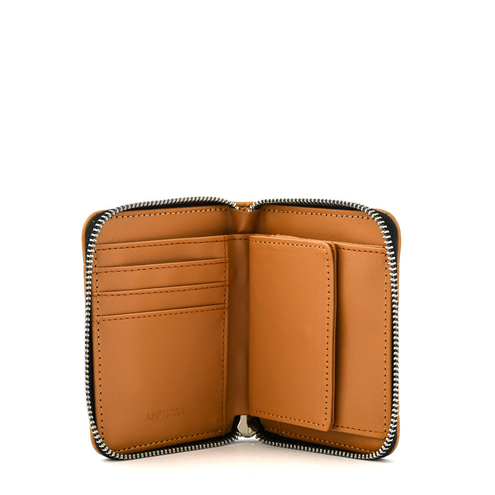 Medium camel anima case wallet