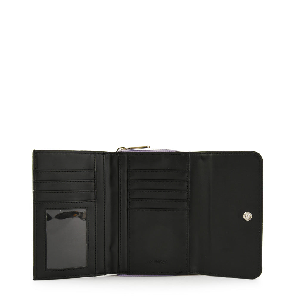 Black Milane Medium Exterior Closure Wallet