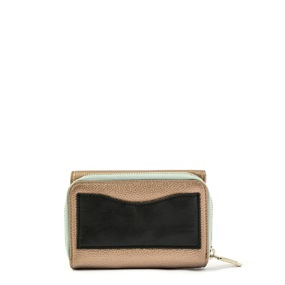 Dark Silver Milane Medium Exterior Closure Wallet