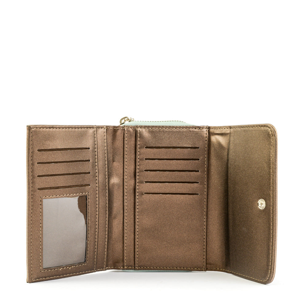 Dark Silver Milane Medium Exterior Closure Wallet