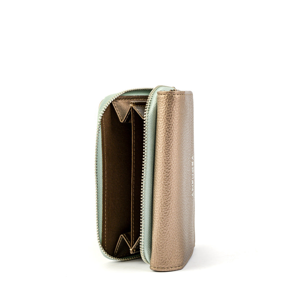 Dark Silver Milane Medium Exterior Closure Wallet