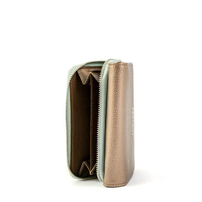 Dark Silver Milane Medium Exterior Closure Wallet
