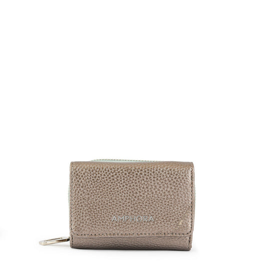 Dark Silver Milane Small Exterior Closure Wallet