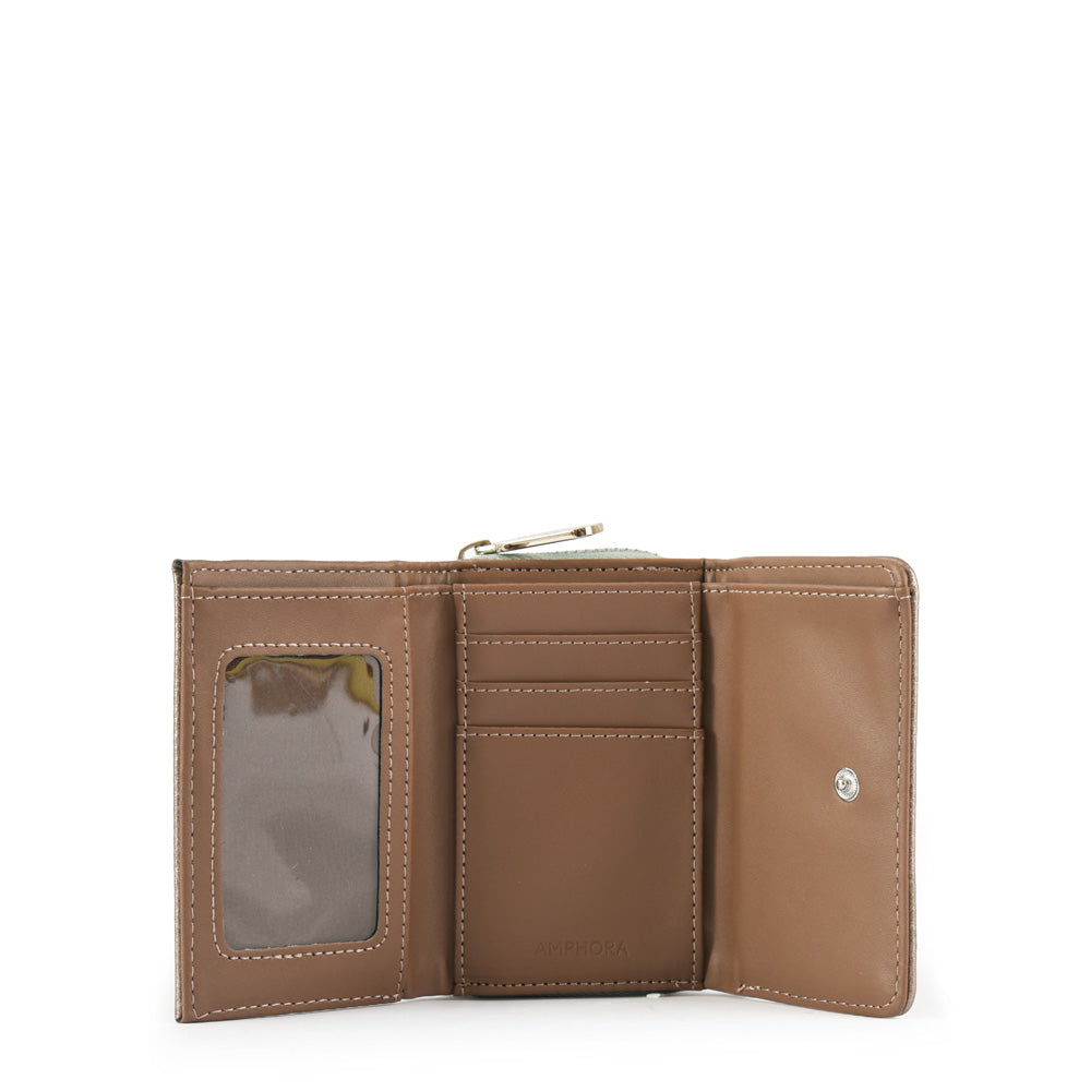 Dark Silver Milane Small Exterior Closure Wallet