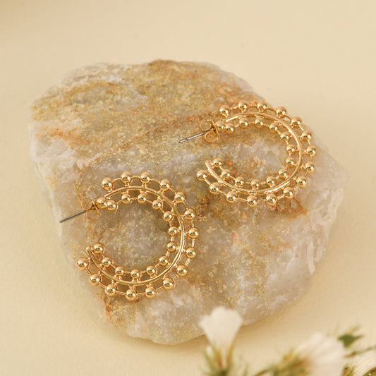 Marrakesh gold hoop earrings