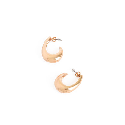 Golden hoop earrings