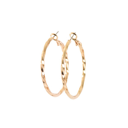 Golden hoop earrings