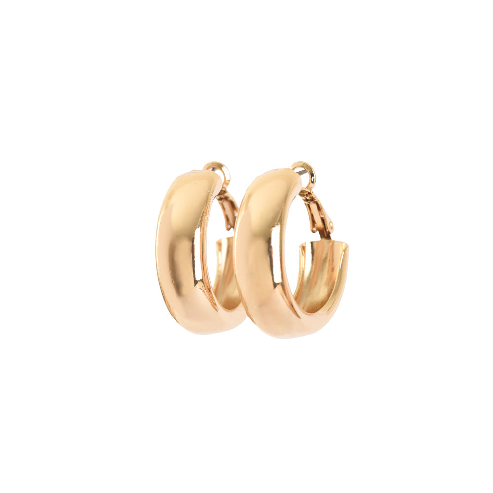 Golden hoop earrings