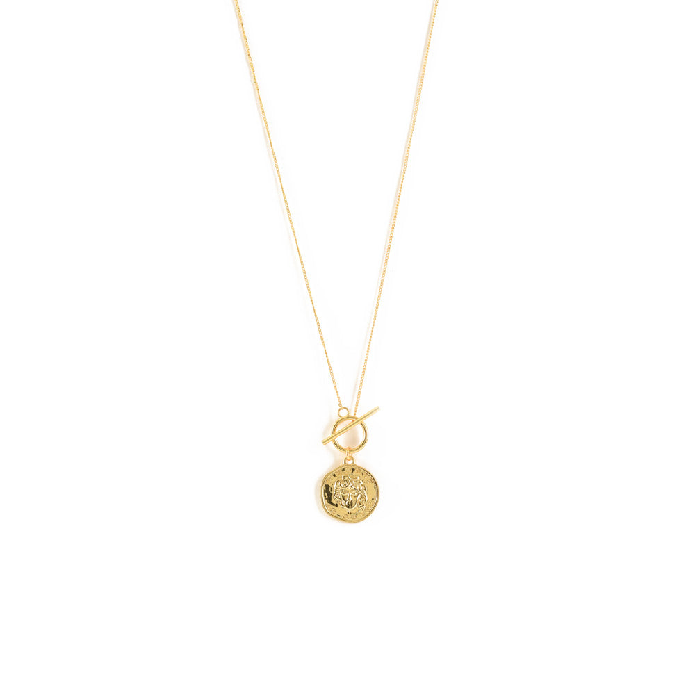 Golden coin necklace