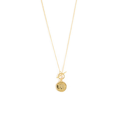 Golden coin necklace