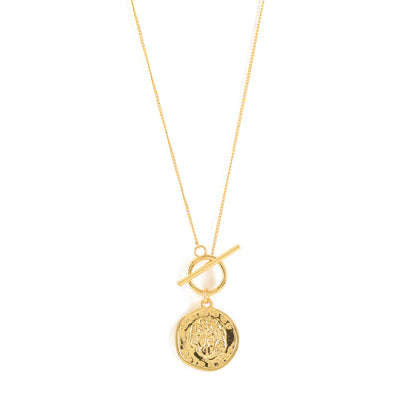 Golden coin necklace