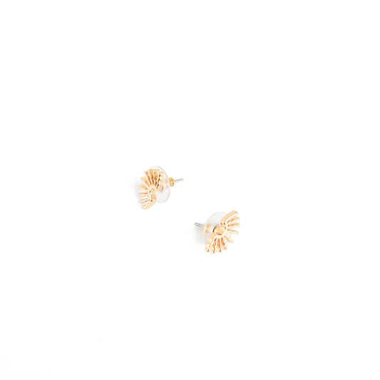 Small golden sunrise hoops