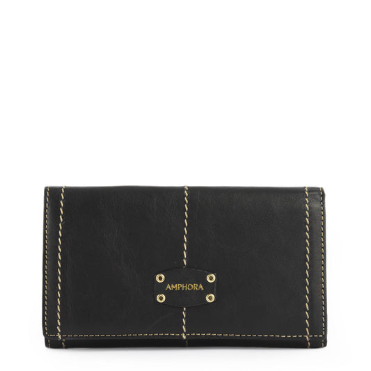 amphora le eyelet billetera cierre exterior negro