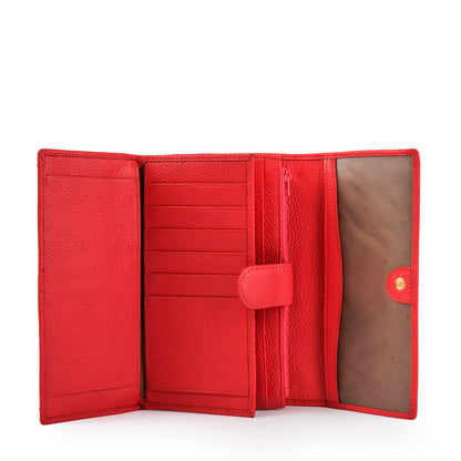 Double checkbook 0 eyelet coral