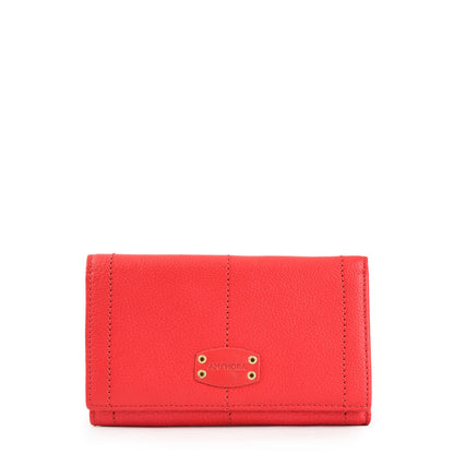 Medium Exterior Closure Wallet 0 Eyelet Coral