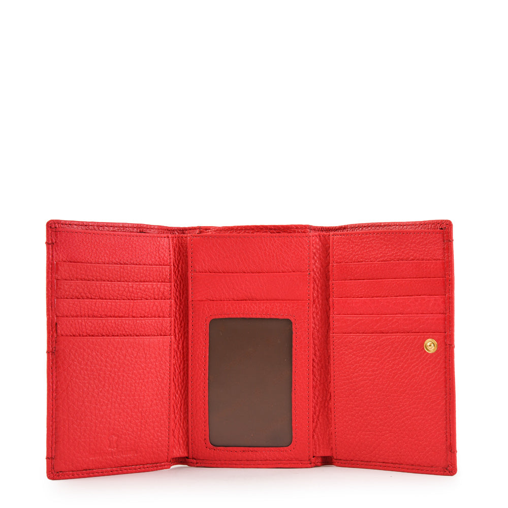 Medium Exterior Closure Wallet 0 Eyelet Coral