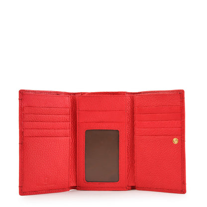 Medium Exterior Closure Wallet 0 Eyelet Coral