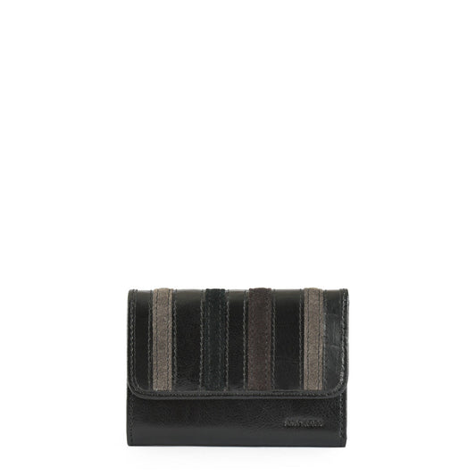 Medium Wallet 0 Stripes Black