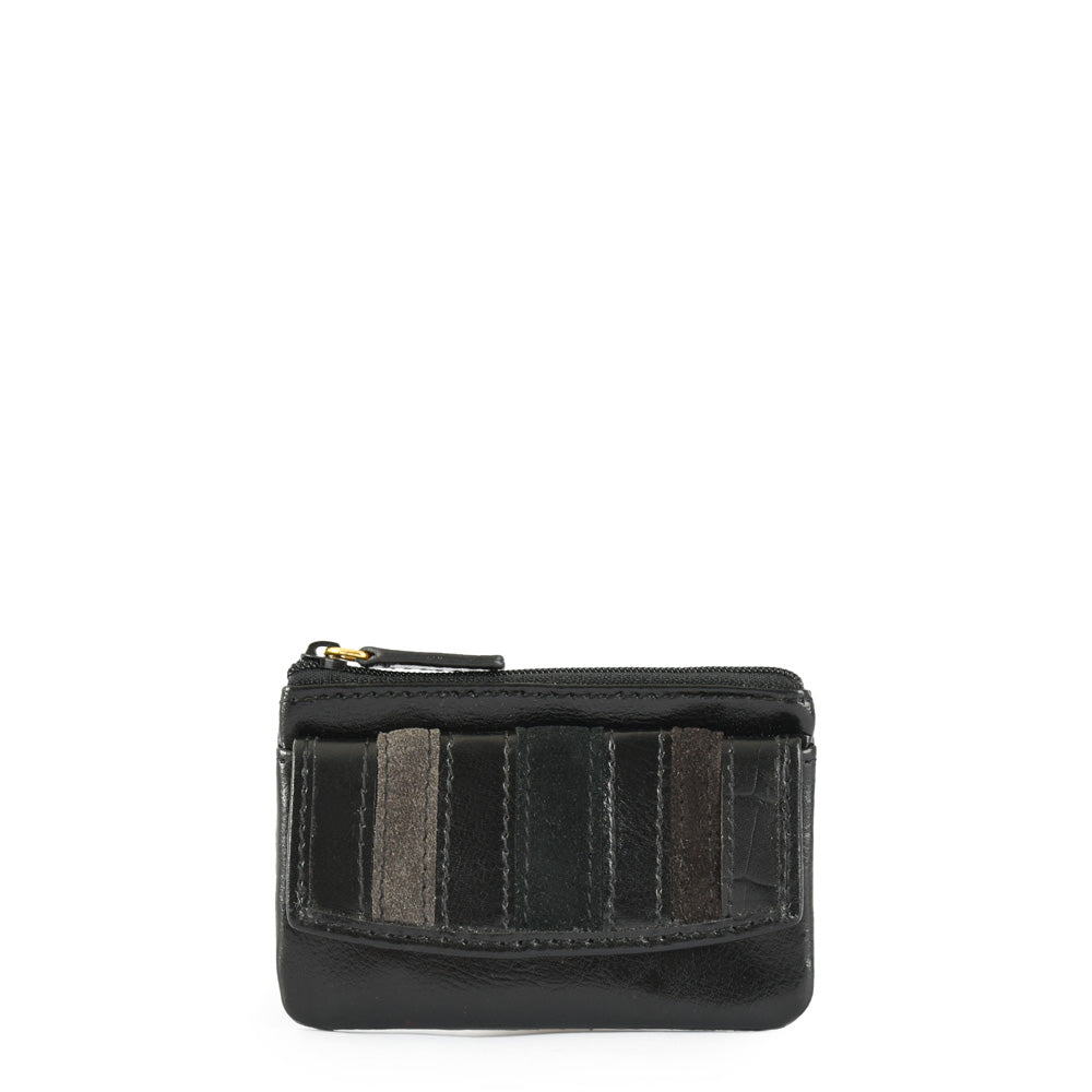 Rectangular purse 0 stripes black