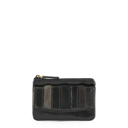 Rectangular purse 0 stripes black