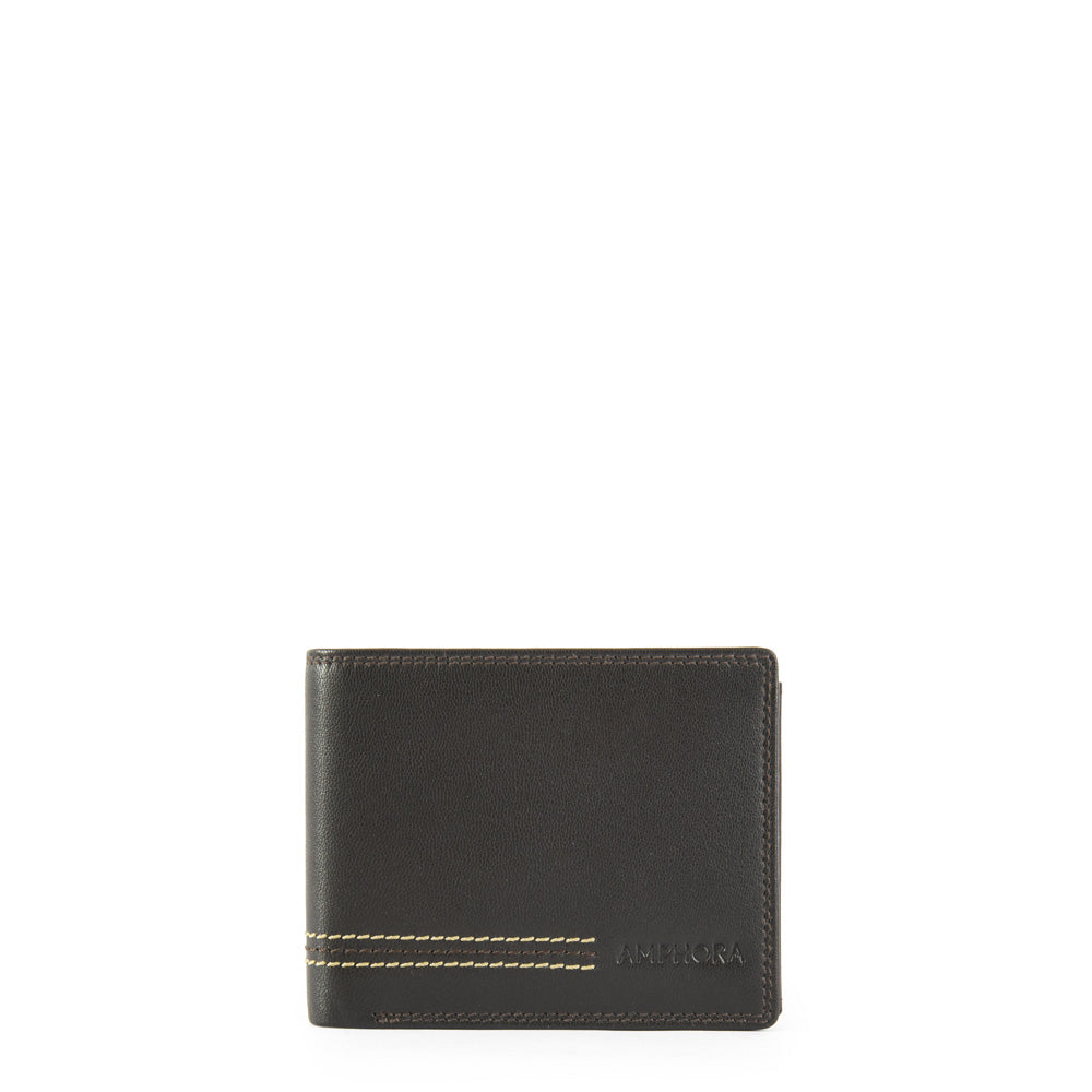 Wallet With Medium Interior Pocket Martin Dark Brown