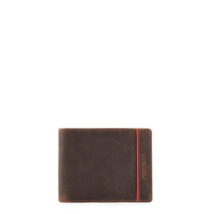 Dark Brown Galo Medium Flap Wallet