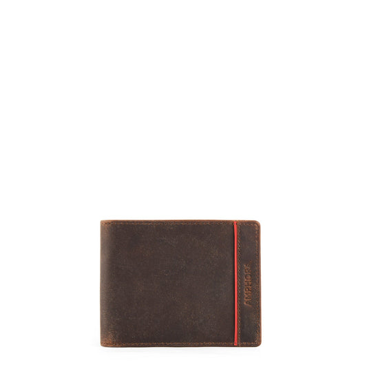 Dark Brown Galo Medium Flap Wallet