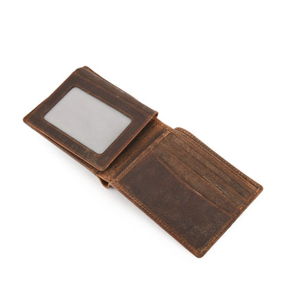 Dark Brown Galo Medium Flap Wallet