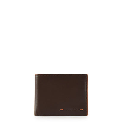 Fabio Medium Flap Wallet Dark Brown