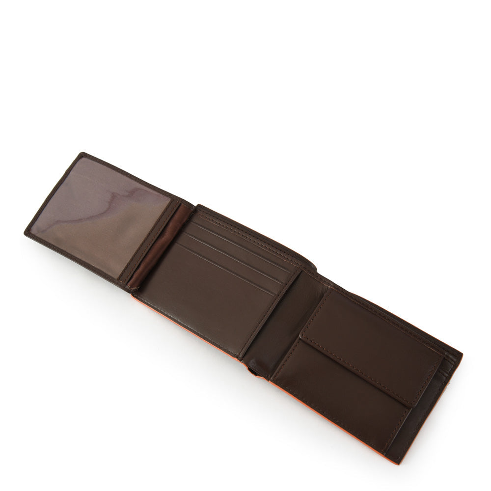 Fabio Medium Flap Wallet Dark Brown