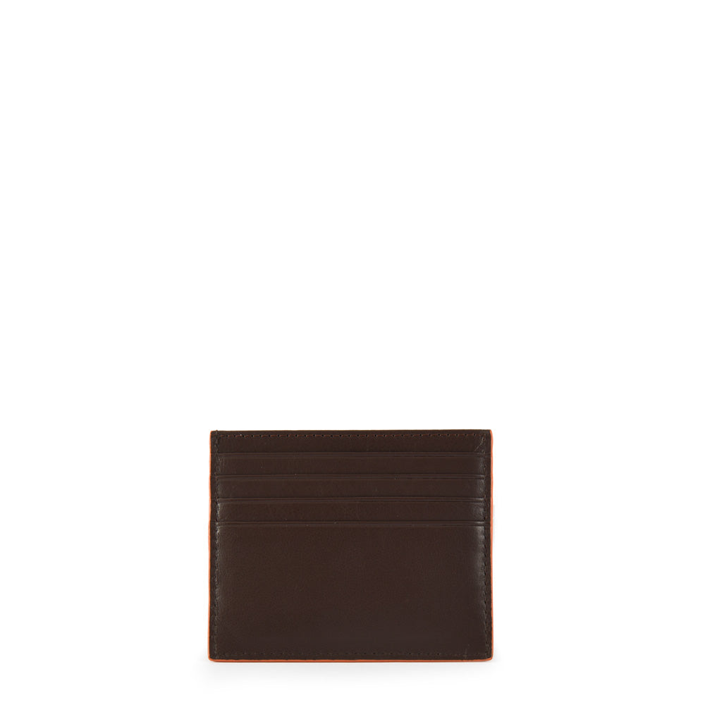 Fabio dark brown card holder